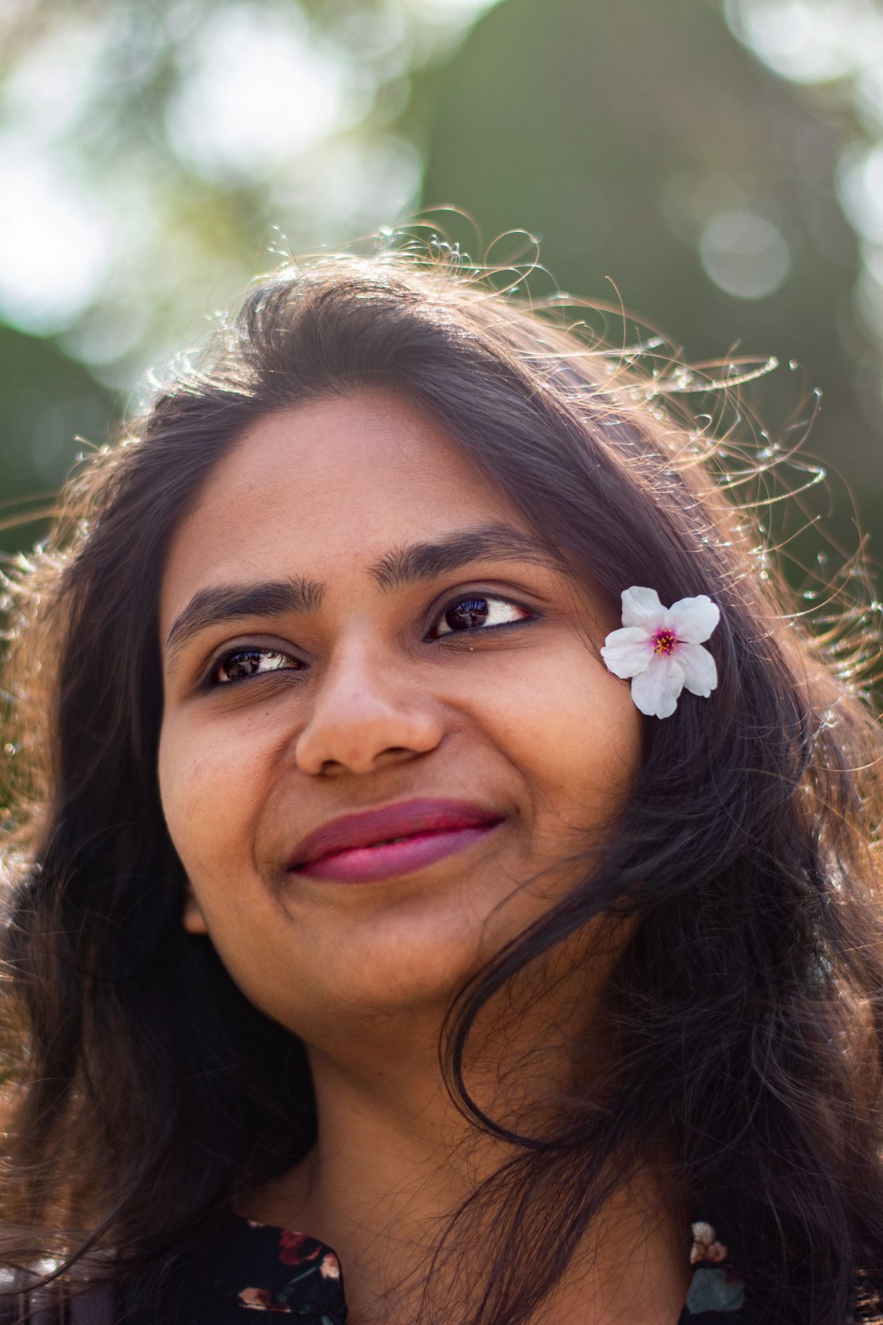 Portrait of an Indian woman. Hey Siri!