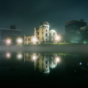 Hiroshima A-Bomb Dome In Fog